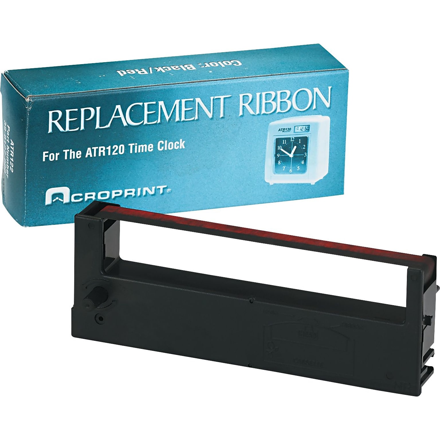 Acroprint ® Model ATR120 Electronic Time Clock Ribbon, Black/Red
