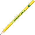 Dixon Ticonderoga Laddie Woodcase Pencil without Eraser, Yellow, No. 2 Soft Lead, Dozen (13040)