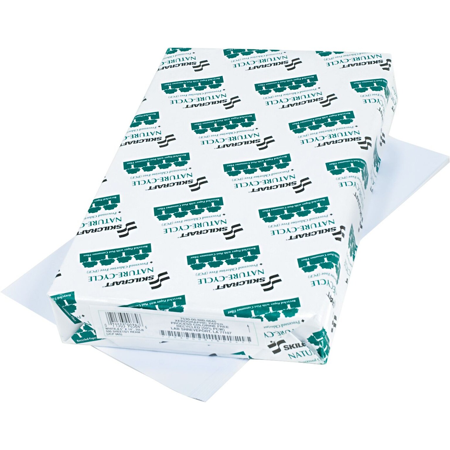 AbilityOne Nature-Cycle Copy Paper, White, 8 1/2(W) x 14(L), 10 Reams/Box