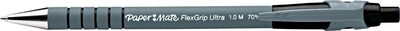Paper Mate® FlexGrip Ultra™ Recycled Retractable Ballpoint Pen, Medium, Black, 1 Dozen