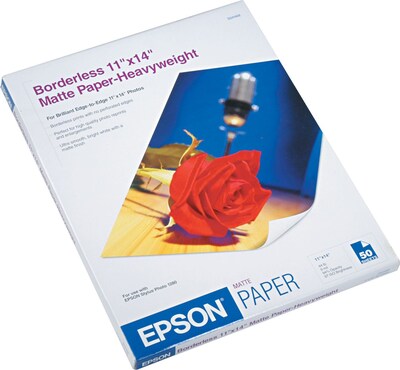 Epson Matte Presentation Paper, 11 x 14, 50/Pack (S041468)
