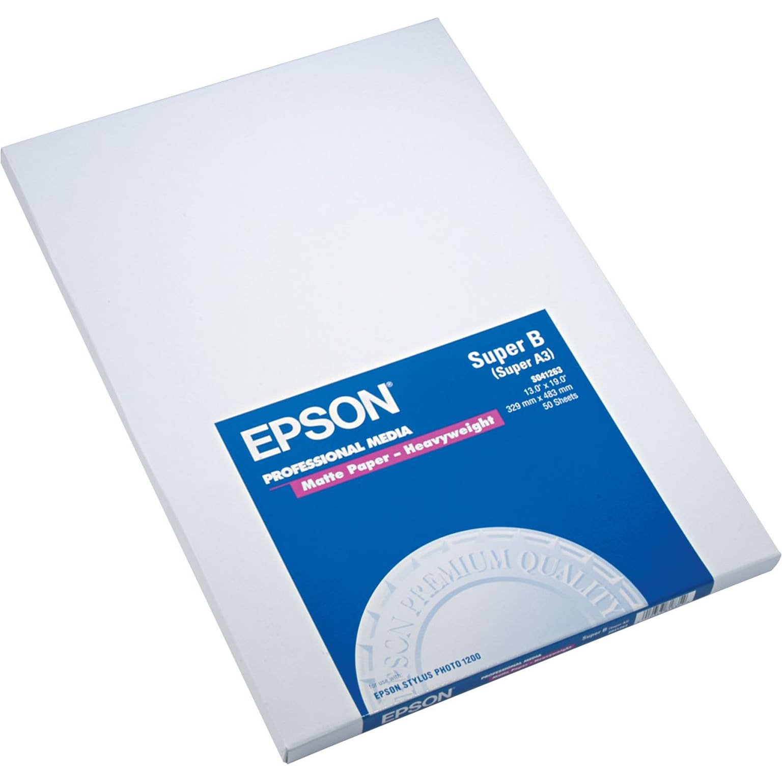 Epson Matte Presentation Paper, 13 x 19, 50 Sheets/Pack (EPSS041263)