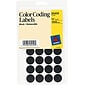 Avery Removable Self-Adhesive Color-Coding Round Labels, 28 Labels Per Sheet, Black, 3/4" Diameter, 1,000 Labels/Pk