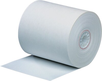 PM Company® Single-Ply Direct Thermal Printing Paper Roll, White, 3 1/8(W) x 273(L), 50/Ctn