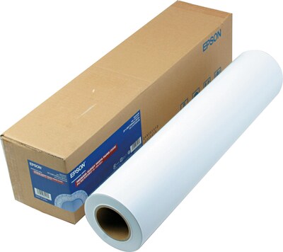 Epson Premium Glossy Photo Paper Roll, White, 24"W x 100'L, 1/Roll