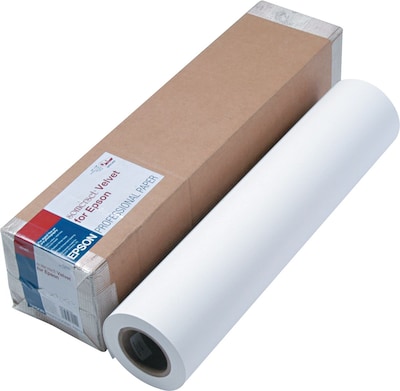 Epson® Somerset® Velvet Paper Roll; White; 24(W) x 50(L); 1/Roll