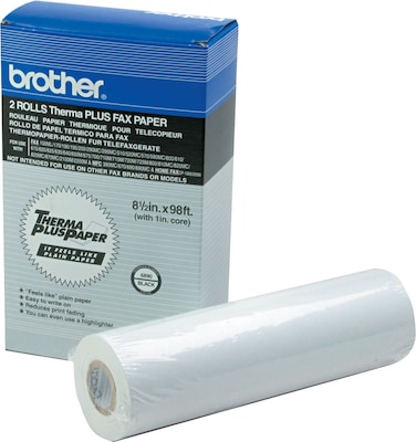 Brother 8.5 x 98 Thermal Fax Paper, 2 Rolls/Pack (6890)