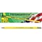 Ticonderoga® Woodcase Pencil, 2H, No. 4, Yellow Barrel, 12/Pack
