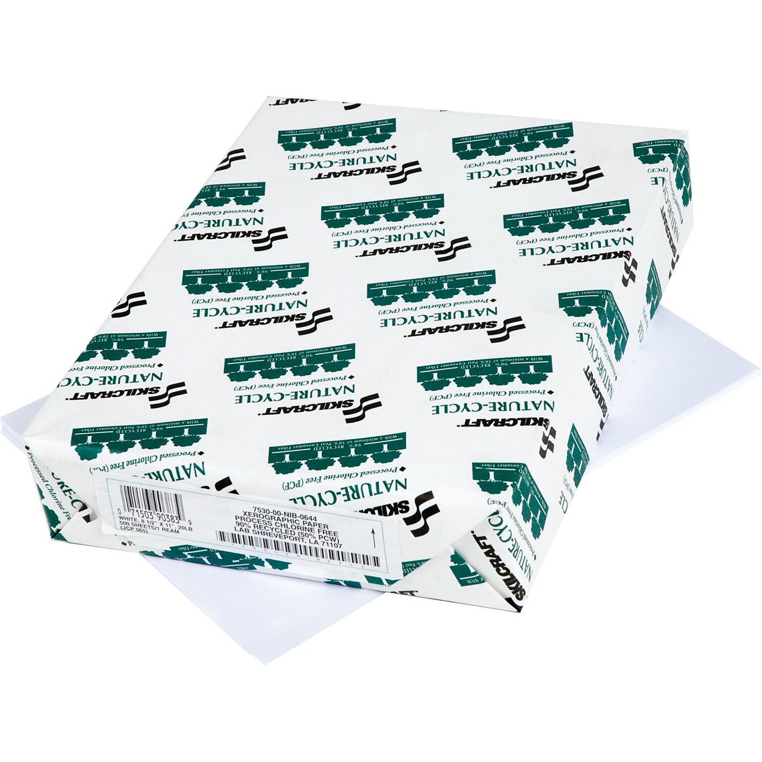 Nature-Cycle Multipurpose Copy Paper, 92 Bright, Chlorine Free, 90% Recycled, 500/Ream, 10 Reams/Box