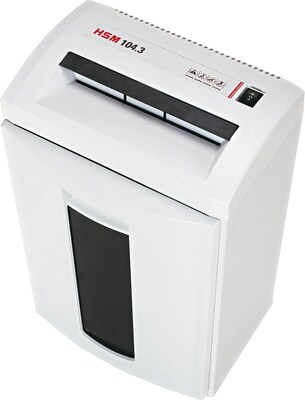 HSM of America 104.3 Continuous-Duty Shredder; 24 Sheet Capacity; 16 ft/min Speed
