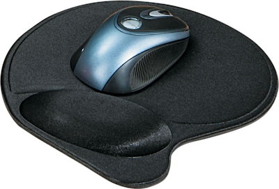 Kensington Ergonomic Wrist Pillow Gel Mouse Pad/Wrist Rest, Non-Skid Base, Black (L57822US)