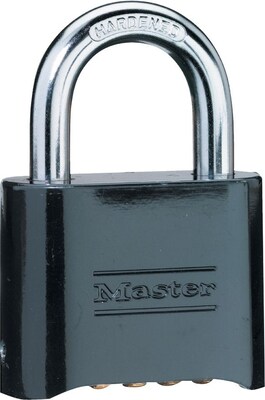 Master Lock® Combination Padlocks, Die Cast, Settable Combination, 6/Box