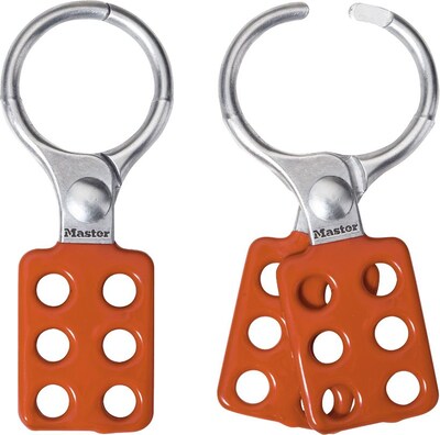 Master Lock® Safety Lockout Hasps, Aluminum, 1-1/2 Jaw Diameter