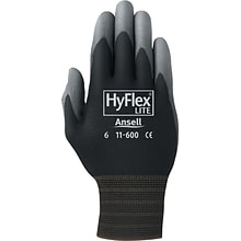 Ansell HyFlex Light Duty Multi-Purpose Safety Gloves, Palm Coated, X-Large, 12 Pairs