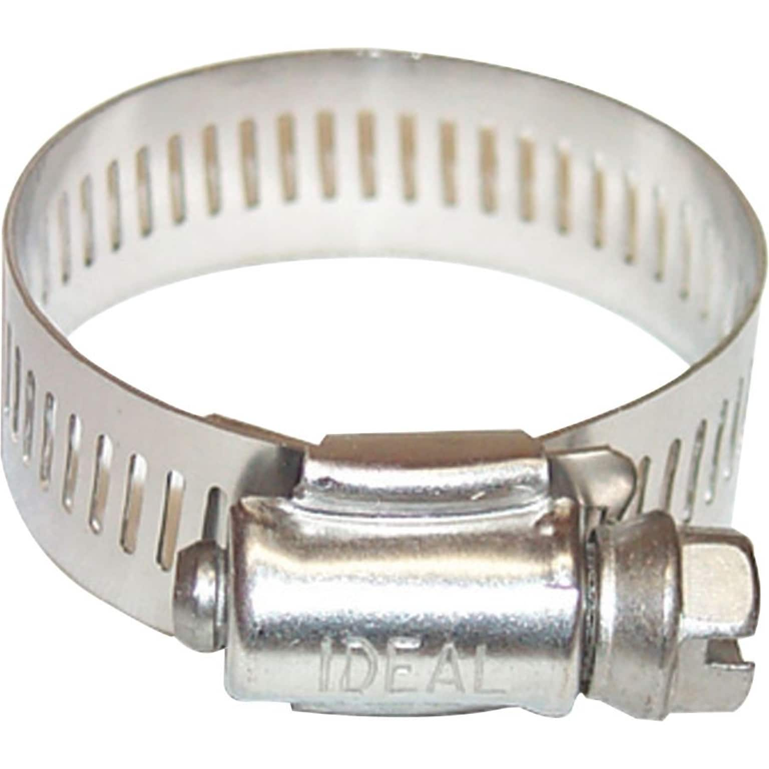 Ideal 68 Series Worm Drive Hose Clamp, 3/8-7/8, 10/Box (420-6406)