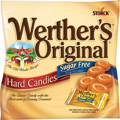 Werthers Original Sugar Free Hard Candies, Caramel, 2.75 Oz. (SUL831498)