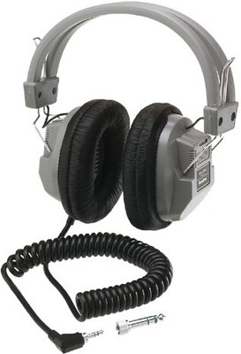 Hamilton Stereo/Mono Deluxe Headphones Stereo, Gray (HA-7)