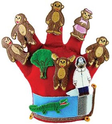 Finger Play Fun Glove Puppets, Monkeys on the Bed