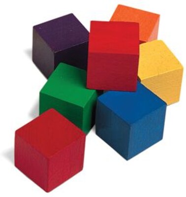 Learning Resources 1 Wooden Color Cube, Set of 102 (LER0136)