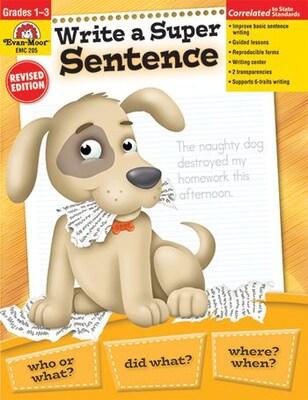 Write A Super Sentence, Grades 1-3