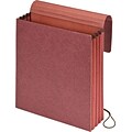 Pendaflex® Vertical Expanding Wallets, Letter Size, 3.5 Expansion, Redrope, 5/Box (14006)