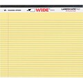 Roaring Spring Wide Notepad, 11 x 9 1/2, College Ruled, Canary Yellow, 40 Sheets/Pad (ROA74501)