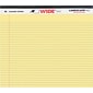 Roaring Spring Wide Notepad, 11" x 9 1/2", College Ruled, Canary Yellow, 40 Sheets/Pad (ROA74501)
