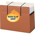 Smead Easy Grip File Pocket, 5.24 Expansion, Letter Size, Redrope, 10/Box (73222)