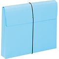 Smead 10% Recycled File Pocket, 2 Expansion, Letter Size, Blue, 10/Box (SMD77203)