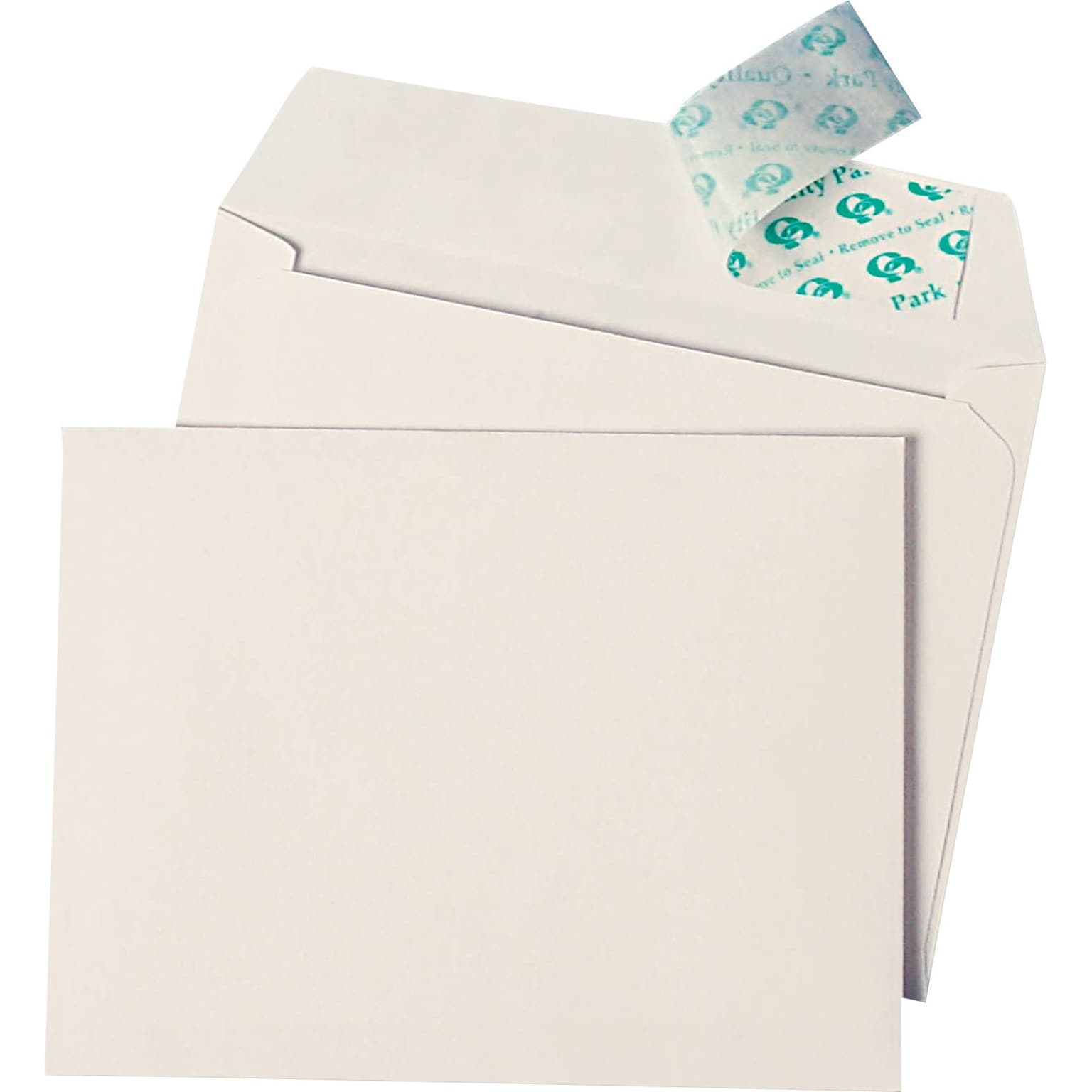 Quality Park Redi-Strip™ 6 1/4W x  4 1/2H Photo/Invitation Envelopes, White, 50/Bx