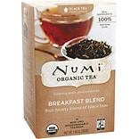 Numi® Breakfast Blend Organic Black Tea, Higher Caffeine, 18 Tea Bags/Box