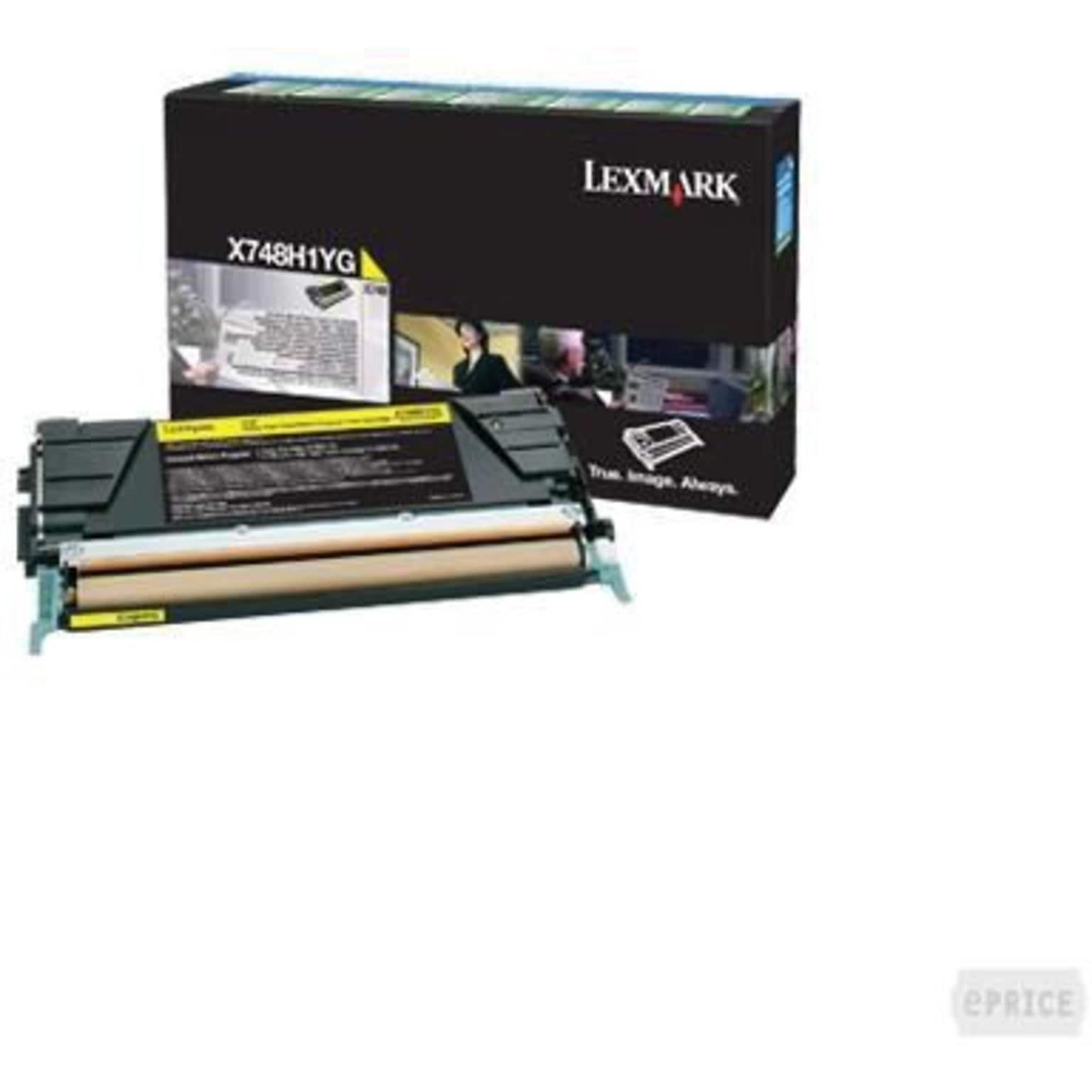 Lexmark X748 Yellow High Yield Toner Cartridge