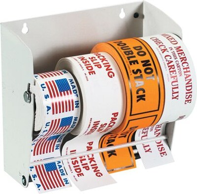 4 1/2 Tape Logic Wall Mount Label Dispenser, 1 Each