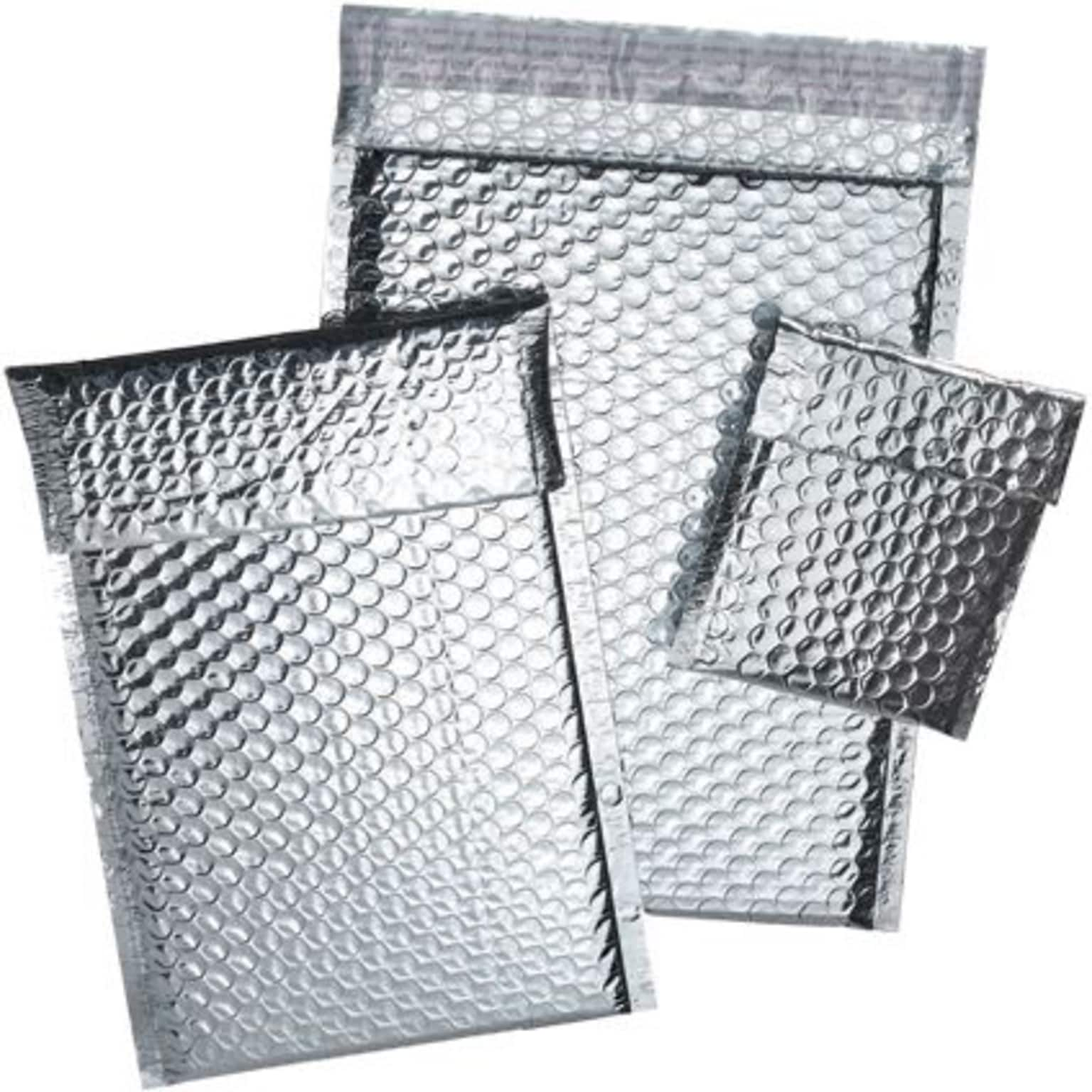 Quill Brand® Cool Shield Bubble Mailer, 6.5 x 10.5, Silver, 100/Carton (INM610)