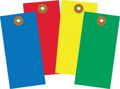 Quill Brand® Tyvek Shipping Tag, 4 3/4 x 2 3/8, Yellow, 100/Case (G14051B)