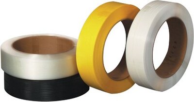 1/2 x 9000 - 16 x 6 Core - Staples Hand Grade Polypropylene Strapping - Embossed, 300 lbs., 1 Co