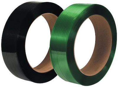 16 x 6 Core, Polyester Strapping, Machine Grade, Black (SPS5225)