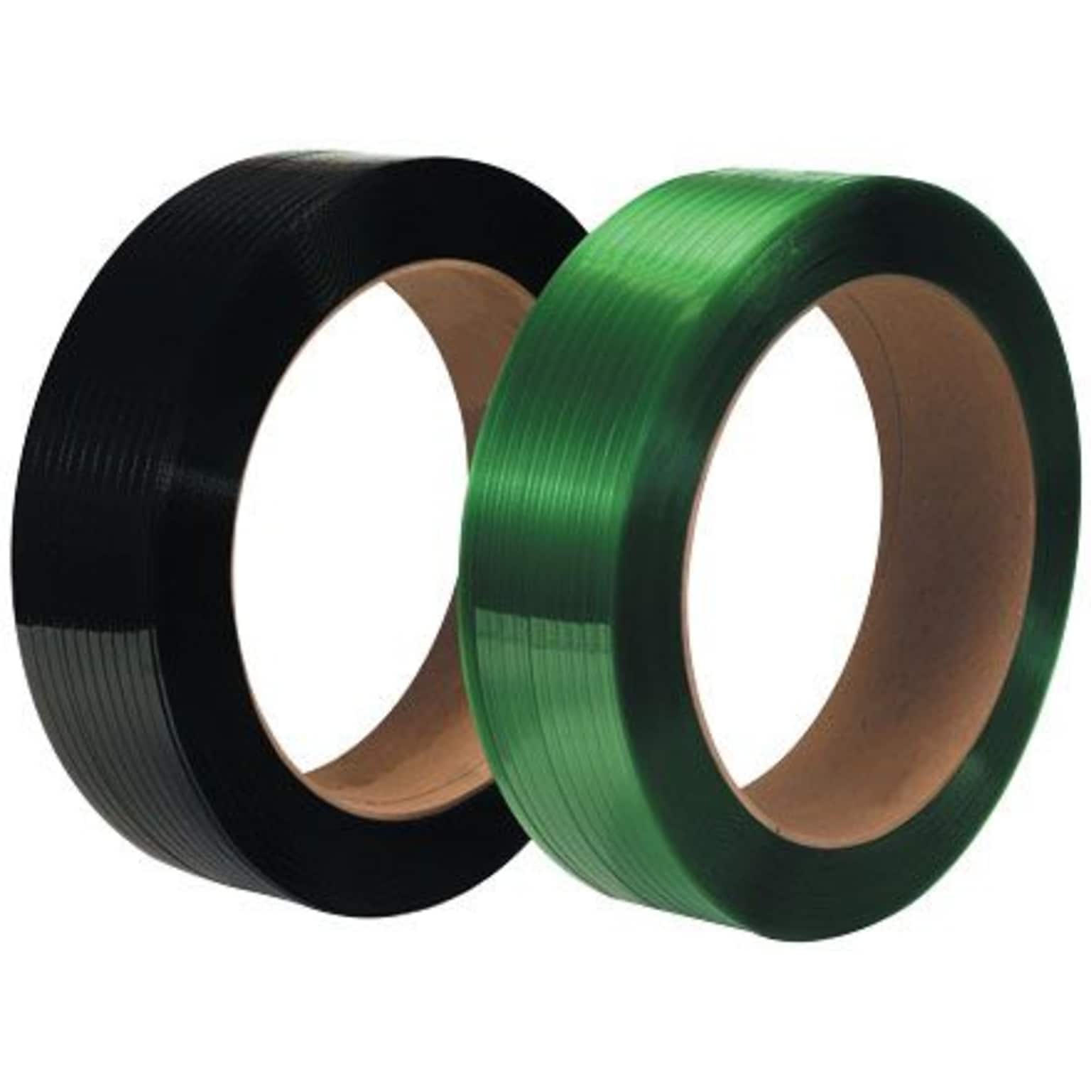 16 x 6 Core, Polyester Strapping, Machine Grade, Black (SPS5225)