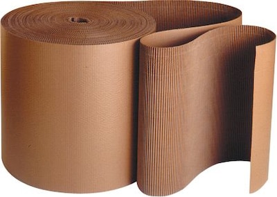 Quill Brand® Singleface Corrugated Roll, 4 x 250, Brown (SF04)