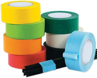 InterTape Industrial Masking Tape, Orange, 3/4 x 60 yds, 48 Rolls