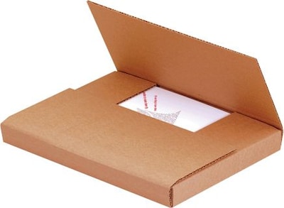 9 5/8 x 6 5/8 x 1 1/4 Easy-Fold Mailers, Kraft, 50/Bundle (M961K)