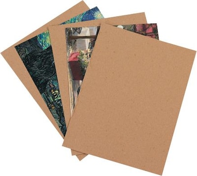 SI Products Chipboard Pad, 8.5 x 11, Kraft, 750/Carton (BSCPHD8511)