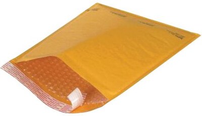 10 1/2 x 16 Kraft #5 Self-Seal Bubble Mailer; 100/Case