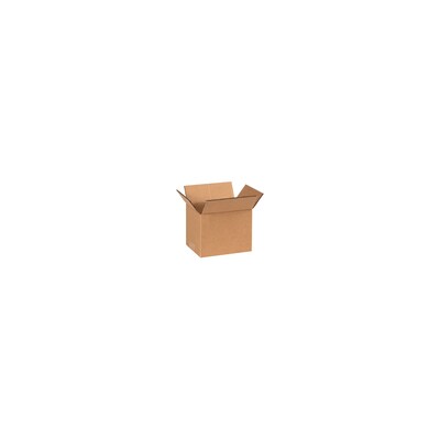 Quill Brand® Brand® 7 x 6 x 4 Shipping Boxes, 32 ECT, Brown, 25/Bundle (764)