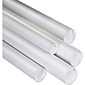 3" x 26" - Staples White Mailing Tubes with Cap, 24/Case