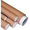 2 1/2 x 48 - Staples Kraft Mailing Tube with Caps, 34/Case