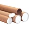 4 x 72 - Quill Brand® Kraft Heavy-Duty Mailing Tube with Caps, 12/Case