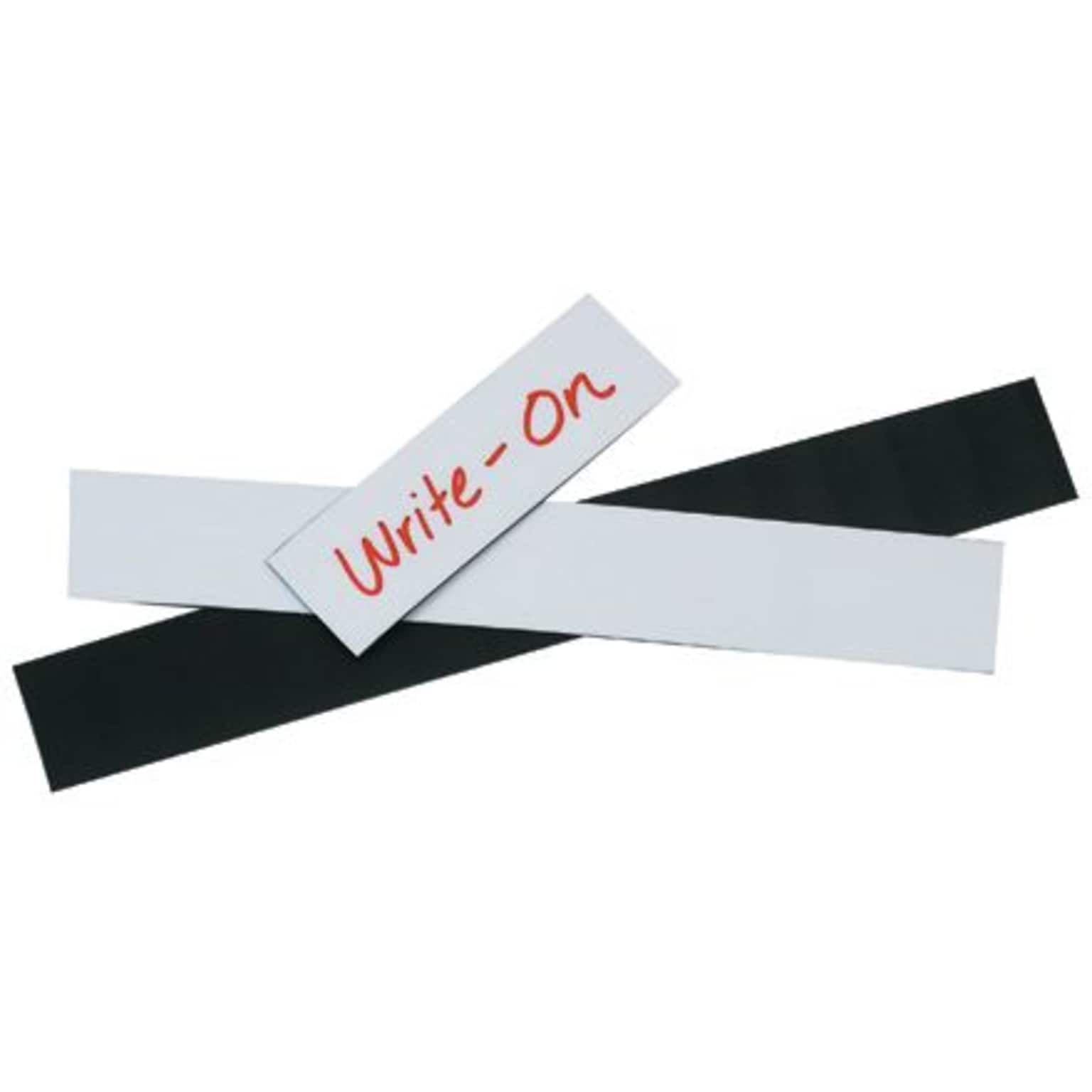 Quill Brand® 2 x 12 Warehouse Label Magnetic Strips, White (LH180)