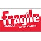 Tape Logic Fragile - Handle With Care! Shipping Label, 3" x 5", 500/Roll