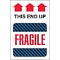 Tape Logic® Labels, "This End Up - Fragile", 4" x 6", Multiple, 500/Roll